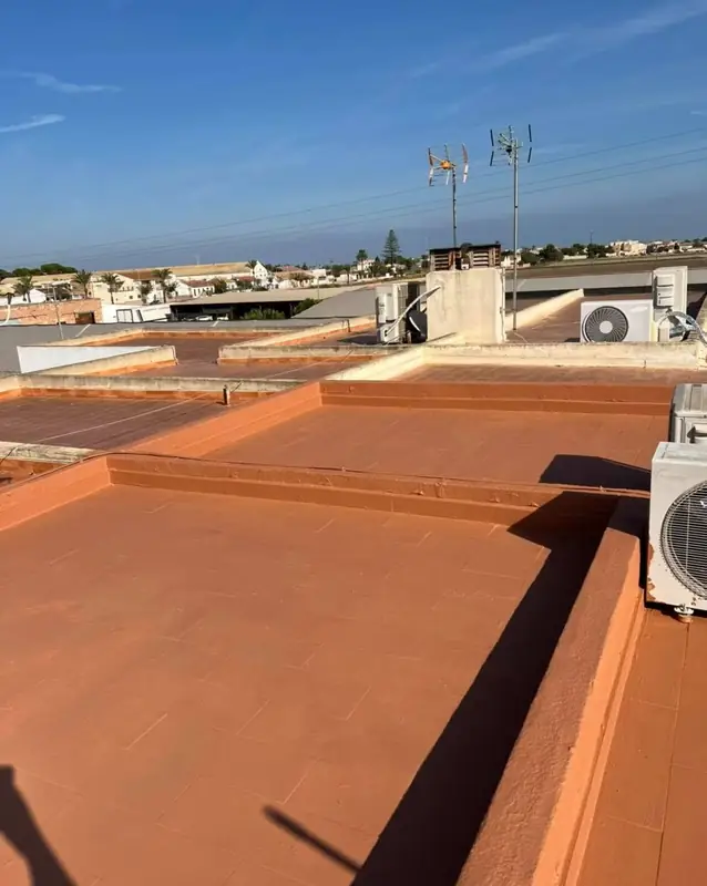 Impermeabilización de terraza con caucho - después